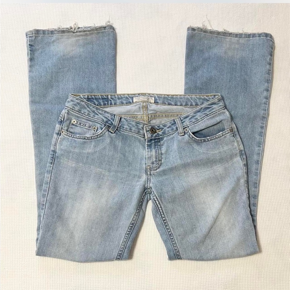 American Eagle Outfitters Light Blue Straight-Leg Jeans